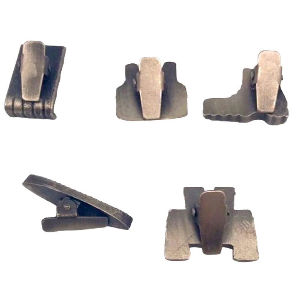 Micro Silver Tone Clip Collection Bundle Set Of 5 - image 2